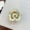 Pinza para el pelo de garra de metal de acetato Wave Moda Elegante Flor Parte trasera de la cabeza Moño Pinza Tiburón Accesorio para el cabello Venta al por mayor
