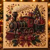 Set DIY de Pintura de Navidad con Perlas 5D para Amazon, Pegatinas de Diamantes para Decoración para Crear una Atmósfera Festiva, Gran Cantidad Disponible