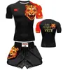 Uniforme de Treino de Luta Livre para Crianças, Artes Marciais Mistas, Conjunto de Artes Marciais para Crianças, Roupa de Boxe com Logo Estampado