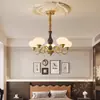 Lámpara de araña para sala de estar estilo antiguo francés Lámparas de dormitorio y estudio estilo retro americano estilo Nanyang estilo de lujo ligero estilo de alta gama