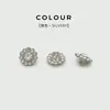 Botões Metálicos Florais com Pedras Strass Estilo Retrô, Versáteis para Camisas Femininas, Botões para Cardigãs de Tricô, Acessórios de Botão em Formato de Flor para Jaquetas