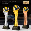 Certificado de Honor IncluidoTrofeo de Cristal de Voleibol Personalizado Recuerdo de Metal para Equipos de Competición de Voleibol Aéreo