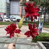 Oferta Especial Tema Rojo Grande Boda Flor Artificial Al Por Mayor Nuevo Estilo Chino Borgoña Flor de Guía de Camino Base de Fila de Flores Artificiales