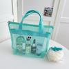Bolsa de Maquillaje con Forro Interior de Malla, Bolsa Pequeña Portátil de Gran Capacidad para Labiales, Neceser, Bolsa de Almacenamiento, Bolsa de Tote para Almacenamiento en Viajes
