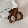 Serie de Color Caramelo Retro Pinza de Alto Nivel Versátil Etiqueta Dorada Acetato Pinza de Tiburón para el Cabello Accesorios para el Cabello Nuevo Estilo para Mujeres