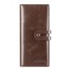Cartera larga para hombre con hebilla larga directa de fábrica, cuero, gran capacidad, multicard, capa superior de cuero, para hombre
