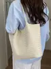 Bolsas Femininas Transfronteiriças 2026 Novo Estilo Simples Grande Capacidade Bolsa de Ombro de Mão Moda Versátil Bolsa Tote Tecida