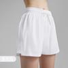 Shorts Deportivos Falsos de Dos Piezas para Mujer Verano Frescos de Secado Rápido Transpirables con Cordón Pantalones de Fitness Tejidos Antiluz Pantalones de Yoga de Tres Partes