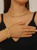 Colar Corrente para Pescoço Moda Europeia e Americana, Joia Mais Vendida da Amazon, Pulseira Corrente Grifa Cheia de Diamantes, Brincos, Conjunto de Três Peças Gargantilha