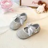Zapatos de Princesa para Niñas 2026 Nuevo Estilo Zapatos de Cristal para Niños Zapatos de Piel para Niñas Primavera/Verano Suela Suave Bebé Hermosos Zapatos Individuales