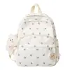 Mochila Transfronteiriça 2026 Novo Estampado Floral Estilo Campus Feminina Fresca Bolsa de Viagem Versão Coreana Mochila de Grande Capacidade