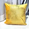 Nueva funda de almohada de felpa corta con estampado dorado, funda de cojín súper suave, almohada lumbar, almohada clásica europea, venta al por mayor transfronteriza