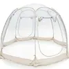 Tienda Transparente de PVC sin Montaje con Diseño de Cielo Estrellado para Picnic al Aire Libre y Camping, Casa Burbuja Resistente al Viento y Cálida