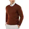 E-commerce Transfronteiriço Malhas Outono/Inverno Suéter Masculino Estilo Coreano Slim Fit Gola V Fino Respirável Manga Longa Suéter Masculino