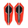 Tira Anticolisión para Puerta de Coche, Tira Antirrayaduras para Carrocería, Calcomanía Reflectante de Advertencia, Calcomanía Decorativa de Modificación Antirrayaduras de Fibra de Carbono, Juego de Cuatro