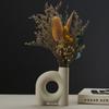Jarrón de Arte Cerámico Nuevo Moderno Simple para Sala de Estar del Hogar Jarrón Decorativo con Sentido Avanzado Paquete Blando