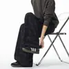 Otoño 2026 Nuevo Pantalón Casual de Pana a Cuadros de Corte Relajado Pierna Ancha para Hombre Pantalones Largos de Alta Gama para Adolescentes