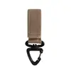 Hebilla Rotatoria Triangular Correa de Nylon Hebilla Colgante Colgante de Bolsa Mosquetón Multifuncional Llavero Táctico Equipo CS
