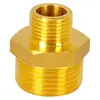 Conector Redutor de Latão Espessado com Rosca Macho Dupla para Tubo de Água Potável, Conexão com Rosca Hexagonal, Adaptador Reto de 1/2 Polegada para 3/4 de Polegada
