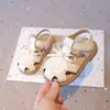 Verano Nuevas Sandalias de Suela Blanda para Niños Sandalias Casuales Transpirables de Princesa para Niñas Sandalias de Moda Versátiles de Punta Cerrada para Niños