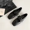 Zapatos Retro Cuadrados Bajos con Correas de Velcro Primavera 2026, Zapatos Planos Mary Jane Versátiles y Cómodos para Mujer
