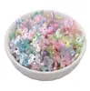 100 Perlas ABS Mariposa Perlada de Dos Tonos Cuentas Sueltas Accesorios Hechos a Mano para DIY Pulsera Collar Teléfono Móvil con Cuentas
