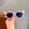 Gafas de Sol para Niños Dibujos Animados Lindas Sombrilla para Bebés Gafas Polarizadas para Niños y Niñas Protección Solar Gafas de Silicona Anti-Ultravioleta