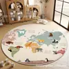 Alfombra de cachemira sintética más vendida en Amazon transfronteriza para decoración de habitaciones infantiles, alfombrilla redonda para suelos para guarderías y centros de educación temprana