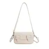 Bolso cruzado de un solo hombro de moda nuevo para la primavera de 2026 para mujer, bolso pequeño texturizado elegante, bolso cuadrado pequeño de color liso