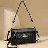 Nova Tendência Bolsa Pequena Feminina Moda Versátil Bolsa de Mãe para Mulheres de Meia-Idade Padrão Crocodilo Bolsa de Ombro Único Transversal