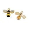 Pequeña Abeja Animal Abeja DIY Accesorios para Joyería Hechos a Mano Aleación Esmalte Colgantes Pendientes Accesorios para Pendientes Pendientes