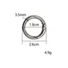 Anillo de resorte de aleación de zinc al por mayor llavero herrajes para equipaje bolso accesorios metálicos hebilla de resorte anillo de apertura transfronterizo