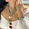 Collar Colgante de Concha de Estrella de Mar Irregular Exagerada para Mujer, Vacaciones en la Costa, Nicho, Nuevo Artículo, Conjunto de Pulsera y Collar para Mujer