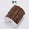 Cordón de Cera Coreano Cordón Redondo de Cera Hecho a Mano DIY Cuerda para Tejer Collar Pulsera Colgante Correa para Lanyard Cuerda de Mano para Tejer Resistente al Desgaste Cordón de Cuero