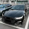 Adecuado para Audi Audi A7 S7 C8 Sline Labio Frontal Pala Frontal Integrada Spoiler del Parachoques Delantero Modificación 2019+