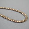 Collar de Cadena para Clavícula de Perla Sintética Redonda de Alto Brillo Estilo Maillard Retro Francés Elegante Lujo Accesible Alta Gama para Mujeres
