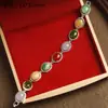 Pulsera de Jade Malayo al por Mayor, Pulsera con Incrustaciones de Jade Malayo Verde Esmeralda, Pulsera de Jade de Moda para Mujer