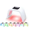 Espectrômetro de Luz LED de Sete Cores Dispositivo Facial Dobrável de Rejuvenescimento Fóton Dispositivo de Máscara de Beleza Clareadora