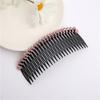 Peineta de Cristal con Cuentas Estilo Coreano Combinable con Todo Clip para Cabello Roto con Dientes Accesorios para el Cabello Adulto Tejidos a Mano Simples Clip Superior Tocado