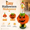 Bestseller transfronterizo disfraz de ganso calabaza de Halloween 23 pulgadas atuendo de ganso para porche juego de decoración de sombrero de calabaza de ganso para jardín