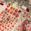 Óxido de Hierro Estilo Año Nuevo Auspicioso Estampado Pegatinas para Uñas Ts4212 Zodiaco Festivo Danza del León Fortuna Pegatinas para Uñas