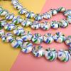 Serie de Dulces Navideños Cristalería Hecha a Mano Comercio Exterior Ins Lindo Árbol de Navidad con Cuentas DIY Collar Hombre de Jengibre Hecho a Mano