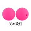 Pulseira Infantil DIY Contas Contas Soltas 15mm Fabricante Atacado Feito à Mão Fofo Pequenos Acessórios Redondo Silicone Transfronteiriço Venda Quente