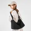 Bolso de Color Sólido Transfronterizo para Mujer, Nuevo Diseño de Moda, Cierre de Cordón Fruncido, Bolso Cruzado de Viaje 2026, Bolso Tote de Gran Capacidad
