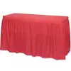 Mantel Desechable Impermeable a Prueba de Aceite de Plástico PE Rosa Azul Falda de Mesa Suministros de Decoración para Hotel Boda Fiesta