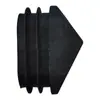 Protectores Antideslizantes para Patas de Silla, Protectores de Plástico Negro para Pies, Cubiertas Triangulares para Pies, Tapones Internos de Forma Ovalada, Protectores Redondos para Patas de Taburetes, Protectores para Patas de Mesas y Sillas