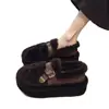 Zapatos Esponjosos para Mujer sin Cordones Zapatos de Maternidad de Moda Cálidos de Algodón con Felpa Suela Gruesa de Invierno para Exteriores Aumento de Altura Interior 2026