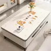 Tapete para Mesa de Centro, Resistente ao Calor, Pode Ser Usado como Toalha de Mesa, Impermeável e à Prova de Óleo, Tapete de Silicone para Mesa de Jantar, Toalha de Mesa de Luxo Leve de Alta Qualidade para Sala de Estar, Não Precisa Lavar