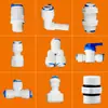 Accesorios Conector Purificador de Agua Tapón de 1/4 de Pulgada 3/8 de Pulgada Rosca Interna y Externa de 1/4 de Pulgada 3/8 de Pulgada 6/8 de Pulgada a Conector Rápido de 1/4 de Pulgada 3/8 de Pulgada Conector de 3/8 de Pulgada