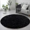 Alfombra redonda estilo minimalista nórdico para sala de estar, dormitorio, mesita de noche, mecedora, tocador, lavable